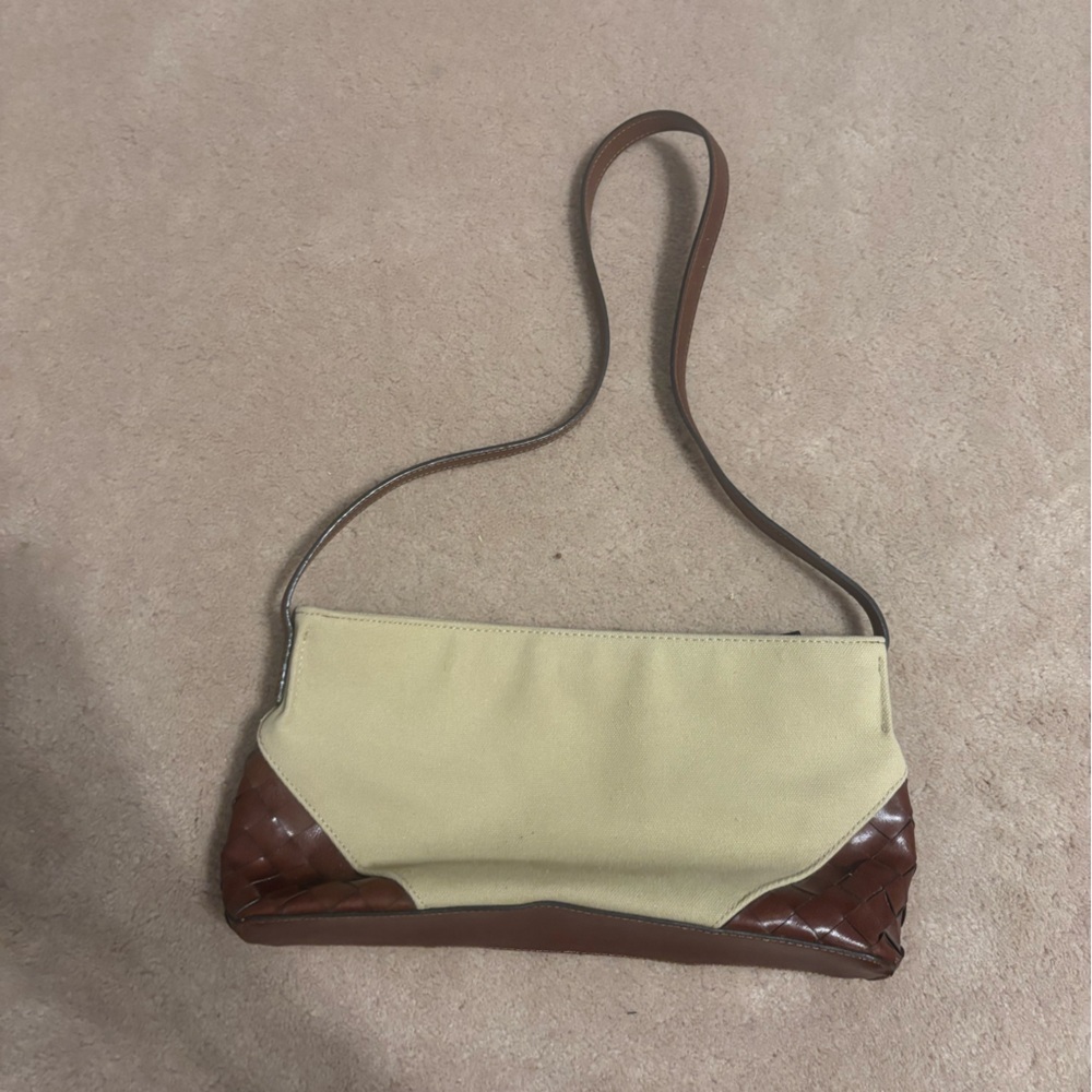Nine West Elegant Cream and Brown Women's Shoulder Bag